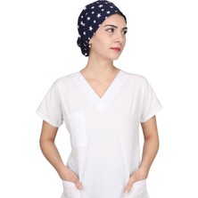 GTB Butik Lacivert Yıldız Desen Cerrahi Bone