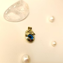 Göz Boncuğu Kolye 14 Ayar  Altın Hd Videolu