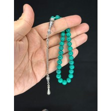 Anemore Collection Sevgiliye Özel Hediye Kırmızı Renk Havlit Taşı Doğaltaş Tesbih Küre Kesim H-1494.