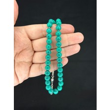 Anemore Collection Sevgiliye Özel Hediye Kırmızı Renk Havlit Taşı Doğaltaş Tesbih Küre Kesim H-1494.