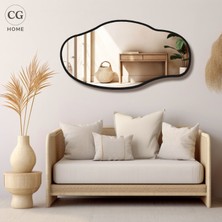 Cg Home Asimetrik Ayna, Konsol Aynası, Dresuar Aynası, Tuvalet Aynası, Salon Aynası 90 x 50  cm
