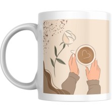 Mug Station Kahve Keyfi Şık Ve Sıcak Tasarım Hediye Kupa - Kahve Tutkunu Kupa Bardak
