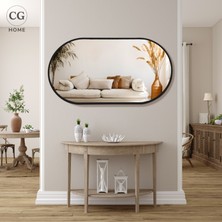 Cg Home Model Alfa, Dekoratif Ayna, Duvar Aynası, Konsol Aynası, Elips Ayna, Salon Aynası