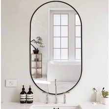 Cg Home Model Alfa, Dekoratif Ayna, Duvar Aynası, Konsol Aynası, Elips Ayna, Salon Aynası