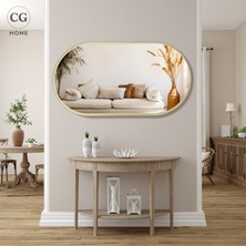 Cg Home Model Alfa, Dekoratif Ayna, Duvar Aynası, Konsol Aynası, Elips Ayna, Salon Aynası