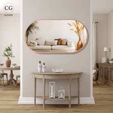 Cg Home Model Alfa, Dekoratif Ayna, Duvar Aynası, Konsol Aynası, Elips Ayna, Salon Aynası