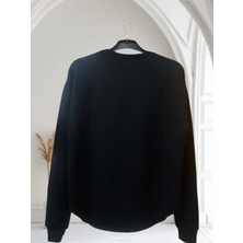 Füme Style Kadın Bisiklet Yaka Modal Kumaş Sweatshirt