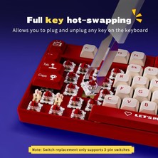 Ajazz AK870 Satellite Switch Kablolu Mekanik Hot - Swapp Oyuncu Klavyesi