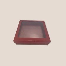 Tebe Group Renkli Asetat Pencereli Karton Kutu 100 Adet 20X20X5
