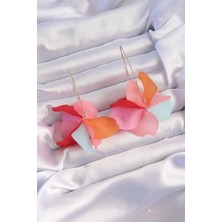 Shopzum Pirinç Karışık Soft Renkli Flora Küpe