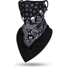 De Beers Uni Skull Yüz Eşarbı Bandana Kulak Askıları Yüz Balaclava Spor Boyunlukları Dijital Baskı Açık Hava Rüzgar Geçirmez Ince Üçgen Eşarp (Yurt Dışından)