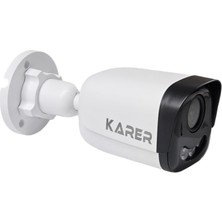 Karer 4'lü Her Şey Dahil Sesli Tak Çalıştır Hazır Set - Dahili Sesli, 5mp Lensli, Gece Renkli Görüş, Yüz Tanıma, Hareket Algılama
