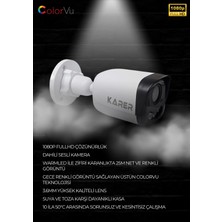 Karer 6'lı Her Şey Dahil Sesli Tak Çalıştır Hazır Set - Dahili Sesli, 5mp Lensli, Gece Renkli Görüş, Yüz Tanıma, Hareket Algılama