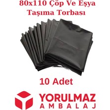 Yorulmaz Ambalaj 80x110 Endüstriyel Jumbo Boy Ekstra Kalın Çöp ve Eşya Taşıma Torbası