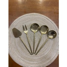 Dame Marie Almeria Mat Gold 5 Parça Sos Servis Seti