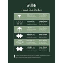 Wellstil Doku | Organik Ham Keten Masa Örtüsü 100X100 cm