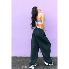 BSBSPOR Old Money Tarz Bol Baggy Salaş Bol Paça Eşofman Altı