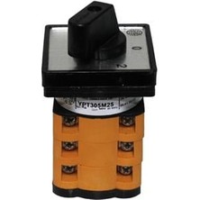 OPAŞ 3X25A 1-0-2 Mini Tip Kutup Değiştirici Şalter