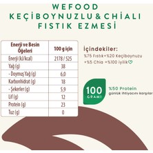 Wefood Keçiboynuzlu & Chialı Fıstık Ezmesi 300 G
