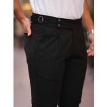 Rex Moda Old Money Kendinden Kemerli Kumaş Pantolon