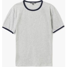 Koton Bisiklet Yaka Kısa Kollu Pamuklu Biyeli Slim Fit Tişört