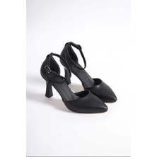 Zlato Shoes Kadın Siyah Yüksek Stiletto Ince Topuklu Ayakkabı