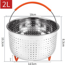 Lianghao Shopb 4l Tarzı 1.l Instant Tencere Için 304 Paslanmaz Çelik Buhar Sepeti Instant Pot Aksesuarları (Yurt Dışından)