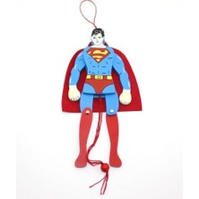 Ahşap Sallanan Süperman Figürü