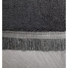 Global Goods Peluş Banyo Klozet 2li Takım Kalp Şeklinde Spor Saçaklı Kaymaz Taban Yuksek Kalite 70 x 60-70 x 100 Rbt