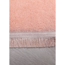 Global Goods Peluş Banyo Klozet 2li Takım Kalp Şeklinde Spor Saçaklı Kaymaz Taban Yuksek Kalite 70 x 60-70 x 100 Rbt