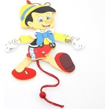 Ahşap Sallanan Pinokyo Figürü