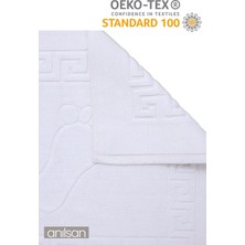 Anılsan 2'li Greek Ayak Havlusu - 50X70 Cm, 245 Gr, %100 Pamuk, Spa ve Otel Banyo Paspası, Günlük Kullanıma