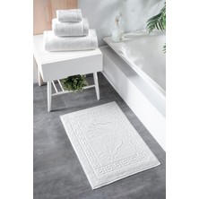 Anılsan 2'li Greek Ayak Havlusu - 50X70 Cm, 245 Gr, %100 Pamuk, Spa ve Otel Banyo Paspası, Günlük Kullanıma