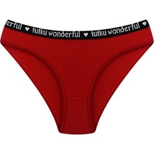 Jasmiru İç Giyim Tutku Kadın 3'lü Slip Külot (Kırmızı - Siyah - Pembe)