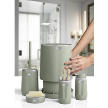 Okyanus Home Nida Yeşil Kromlu Eko 5'li Banyo Seti