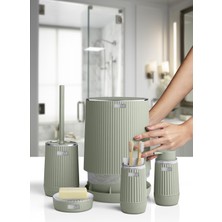 Okyanus Home Nida Yeşil Kromlu Eko 5'li Banyo Seti