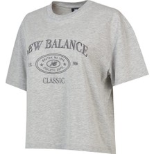New Balance WNT1508 Gri Kadın Tişört