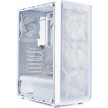 Revenge Beyaz Ice Drill 4 Rgb Fanlı Mesh Panel Atx Pc Gaming Bilgisayar Oyuncu Kasası