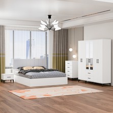 Garaj Home Doğa Yatak Odası Takımı-Bayaz