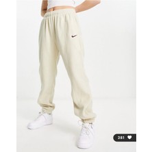 Sportswear Fleece High Waisted Oversized Kadın Eşofman Altı