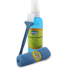 Addison 300782 100ML Sprey + Fiber Bez+Fırça LCD Ekran Temizleme Seti