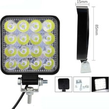 12-24V 16 LED 4 Adet Offroad Atv Kamyon Tır Traktör Iş Makinesi