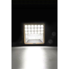 126W 12-24 Volt Kare Sis Farı Drl Sarı Oto Çalışma Lambası Atv Kamyon Tır Traktör Offroad