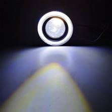 Astraled 76 mm Uyumlu Angel Beyaz LED Lamba Mercek Gündüz Sis Farı