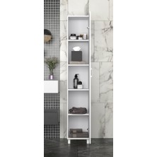 Mimoza 5 Raflı Çok Amaçlı Banyo Dolabı