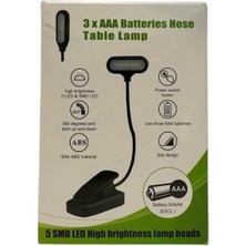 Ceyden Store Ledli Klipsli Mini Kitap Okuma Lambası Mandallı Şarjlı Işık Masa Lambası Kitap Okuma Işığı- sarı gövde rengi