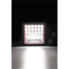 Off Road 12-24 Volt Kare Sis Farı Drl Kırmızı 4 Inç 126 W Oto Çalışma Lambası