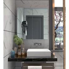 Elay Design Montana 2 Kapaklı Aynalı Banyo Dolabı Çok Amaçlı Banyo Dolabı
