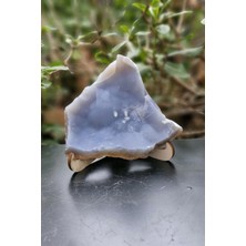 Kalsedon Doğal Dekoratif Kütle Standlı 30-Kl