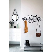 3Art Metal Dekoratif Metal Duvar Askısı - Modern Portmanto - Geometrik Metal Askı